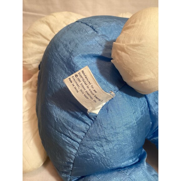 Gibson Bunky Bunny 1992 Easter Plush Parachute Puffalump Style Plush Toy Rabbit - Picture 6 of 8